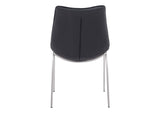 101271 Magnus Dining Chair (Set Of 2) Black & Silver