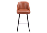 109974 Keppel Swivel Barstool Brown