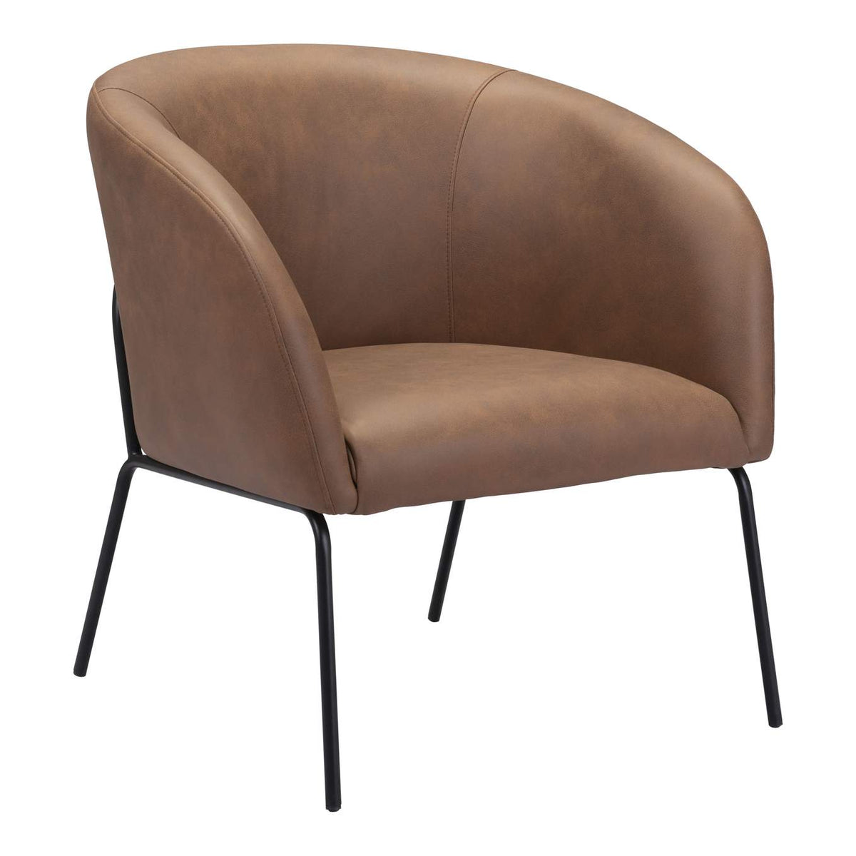 109055 Quinten Accent Chair Vintage Brown