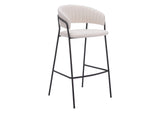 109673 Josephine Barstool (Set Of 2) Cream
