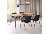 101694 Desi Dining Chair (Set Of 2) Black & Walnut