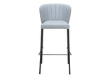 109783 Linz Barstool (Set Of 2) Gray