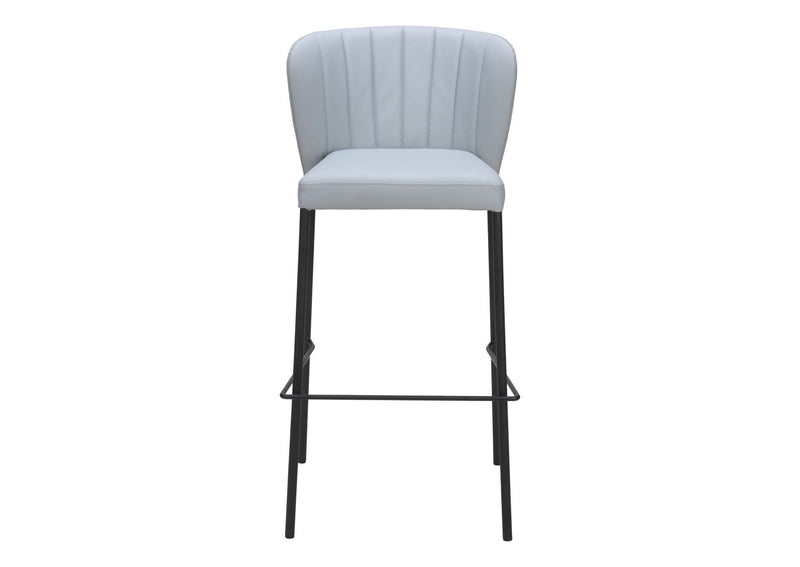 109783 Linz Barstool (Set Of 2) Gray