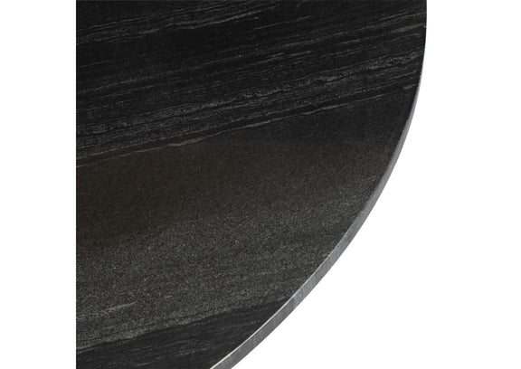 109095 Taj Dining Table Black & Gold