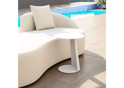 704020 Sunny Isles Outdoor Side Table White