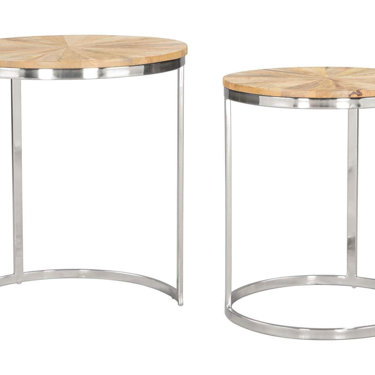 109776 Bari Nesting Table Set (2-Piece) Natural