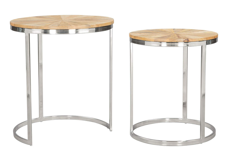 109776 Bari Nesting Table Set (2-Piece) Natural