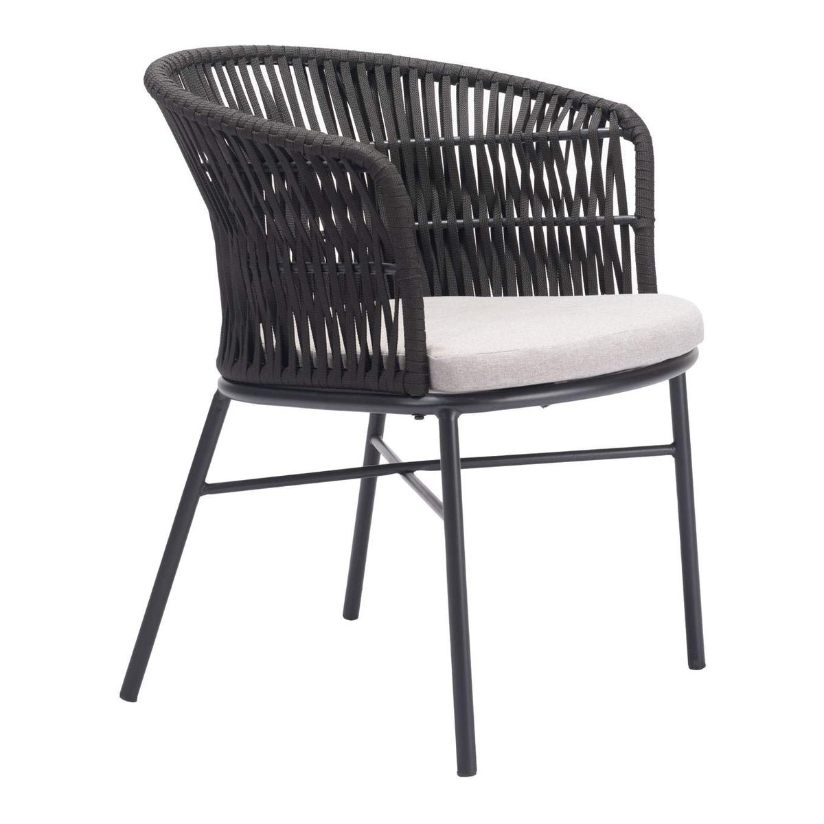 703987 Freycinet Outdoor Dining Chair (Set Of 2) Black