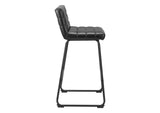 110069 Pago Barstool (Set Of 2) Black