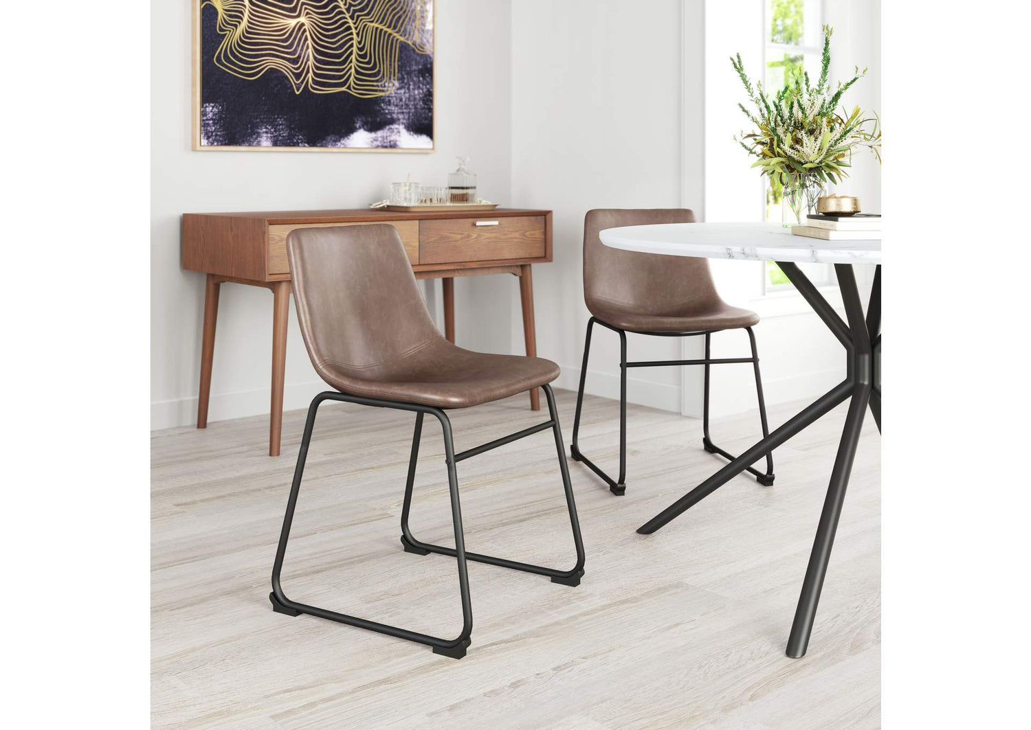100505 Smart Dining Chair (Set Of 2) Vintage Espresso