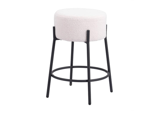 109741 Blanche Counter Stool (Set Of 2) Ivory