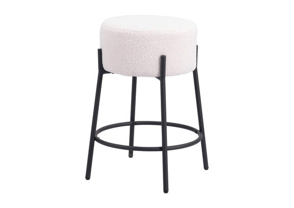109741 Blanche Counter Stool (Set Of 2) Ivory