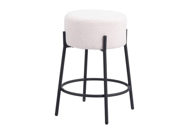 109741 Blanche Counter Stool (Set Of 2) Ivory
