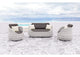 704026 Coral Reef Outdoor Loveseat Gray