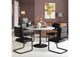 109447 Central City Dining Table Gray & Black