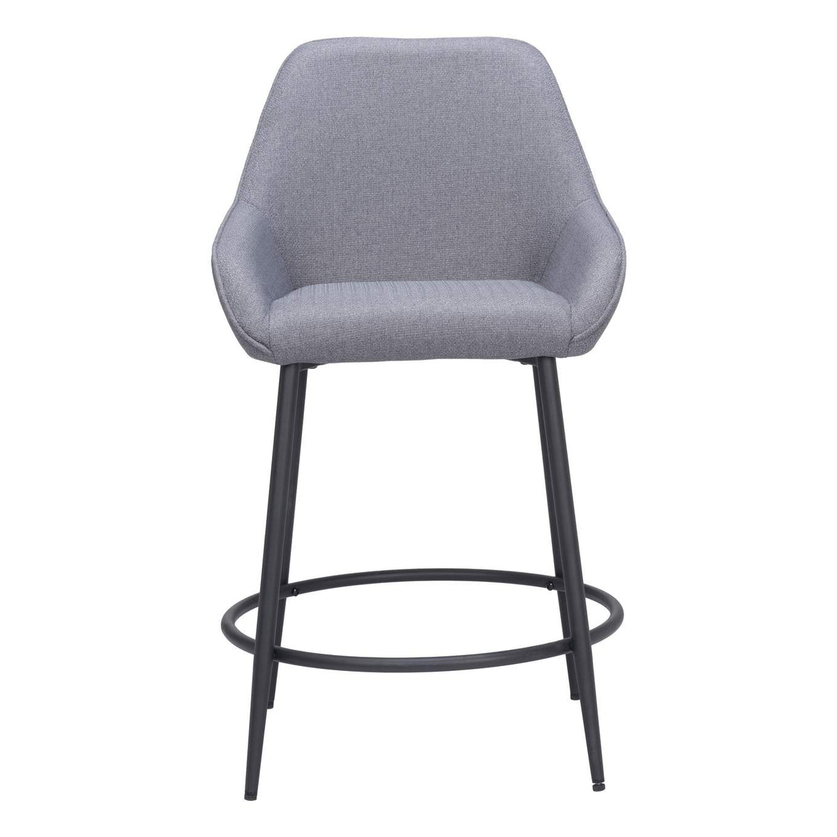 110077 Vila Counter Stool (Set Of 2) Gray