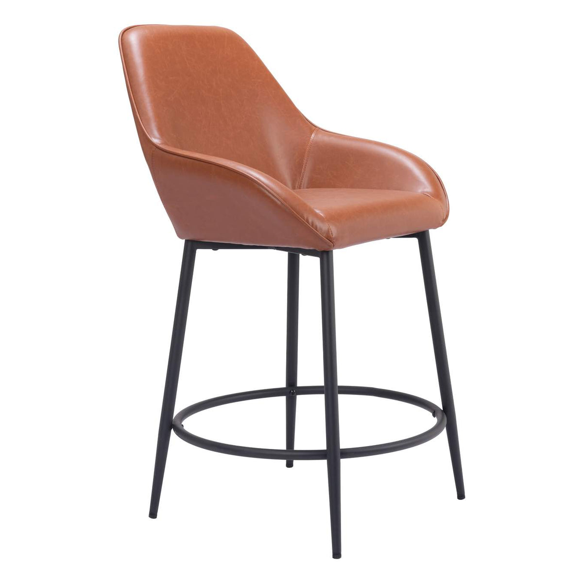 109952 Vila Counter Stool (Set Of 2) Brown