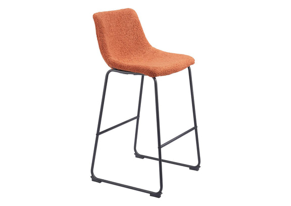 109682 Smart Barstool (Set Of 2) Burnt Orange