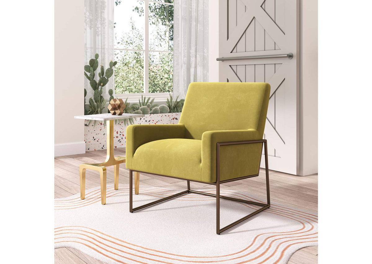 109522 New York Accent Chair Olive Green