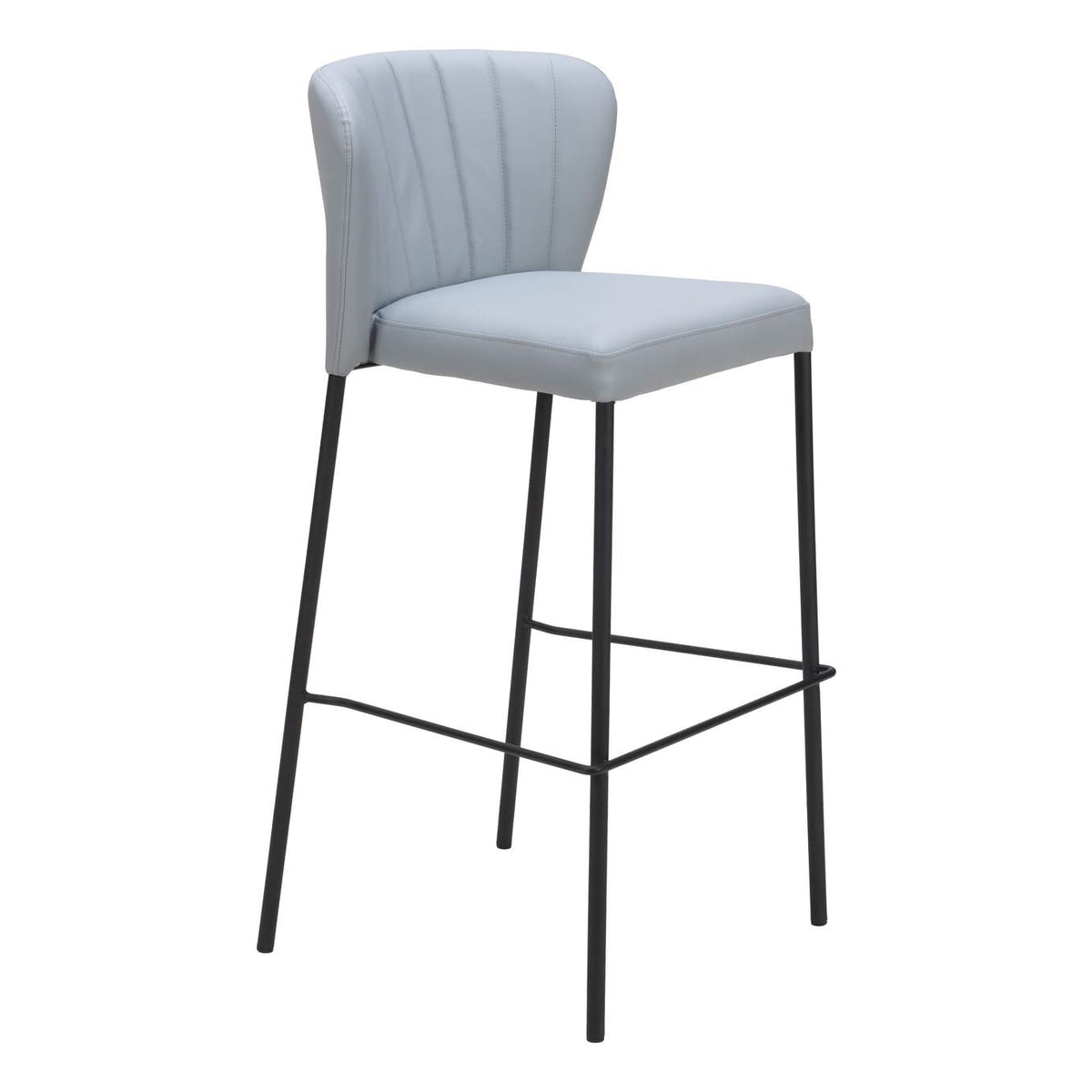 109783 Linz Barstool (Set Of 2) Gray