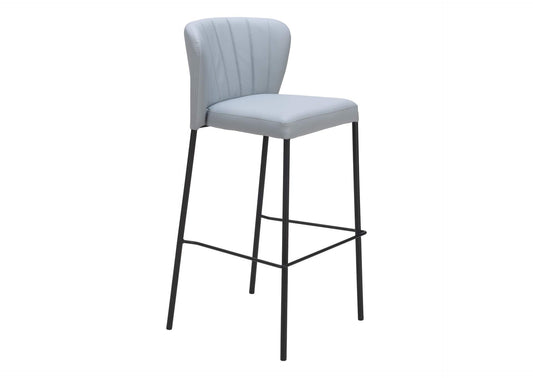 109783 Linz Barstool (Set Of 2) Gray