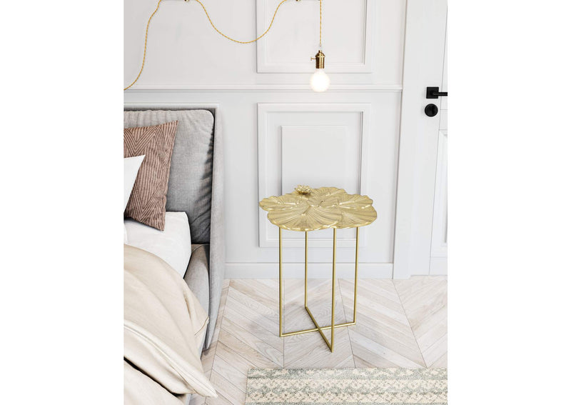 109382 Lotus Side Table Gold