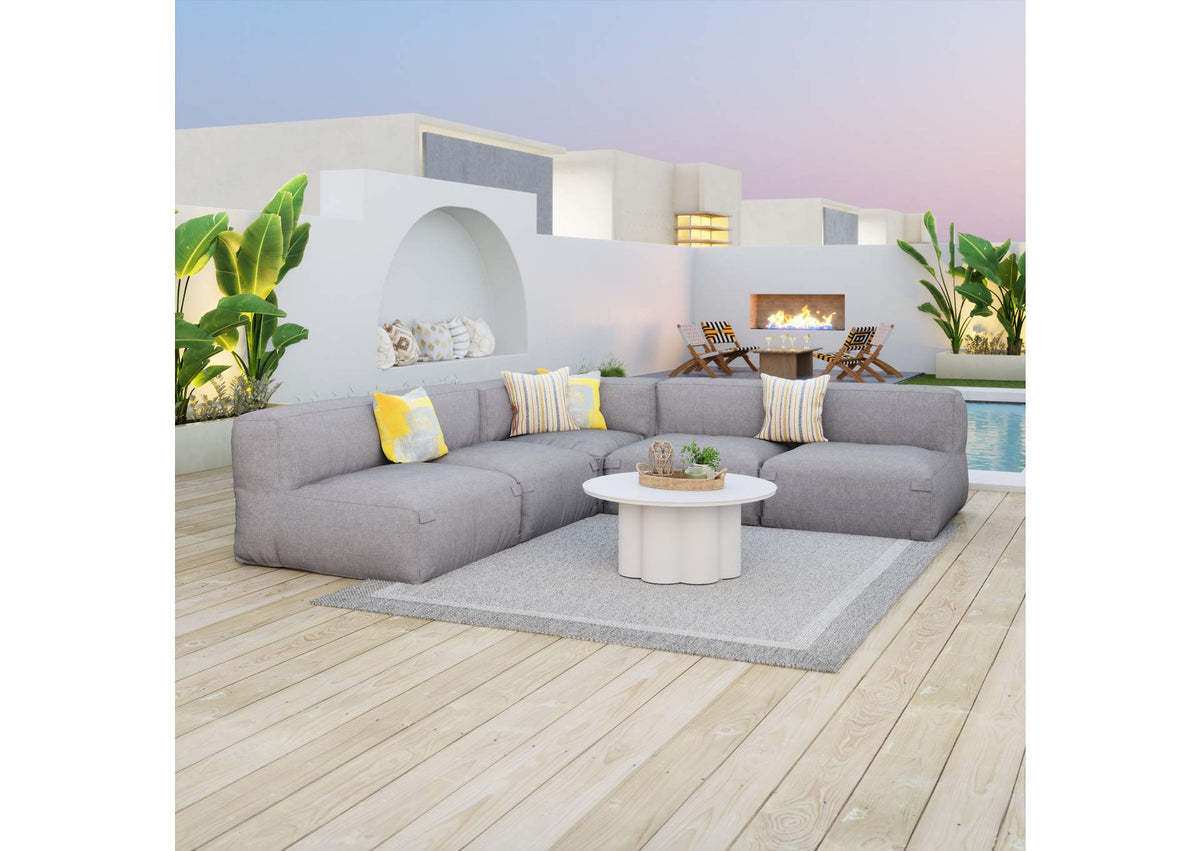 703999 Luanda Outdoor Middle Chair Gray