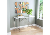 A12201 Cycle Round Mirror Gold & Walnut