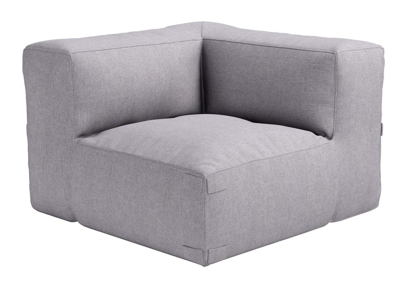 704002 Luanda Outdoor Corner Chair Gray