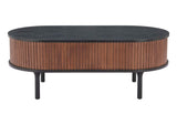110298 Koriana Coffee Table Black & Walnut