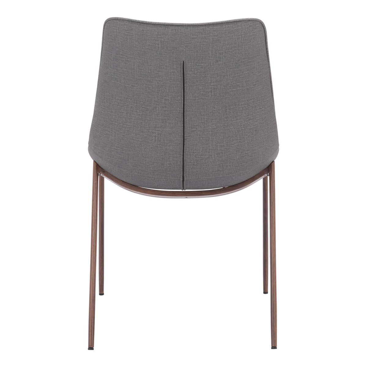 109934 Magnus Dining Chair (Set Of 2) Slate Gray & Walnut