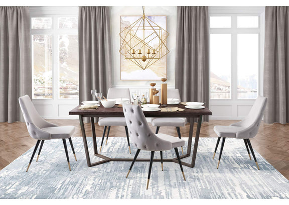 101089 Piccolo Dining Chair (Set Of 2) Gray