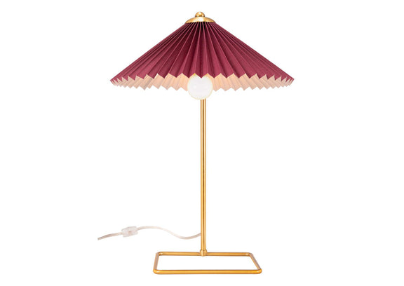 56137 Charo Table Lamp Red & Gold