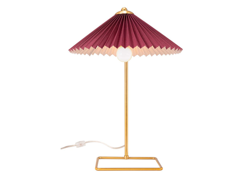 56137 Charo Table Lamp Red & Gold