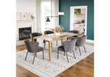 109679 Aimee Dining Chair (Set Of 2) Gray