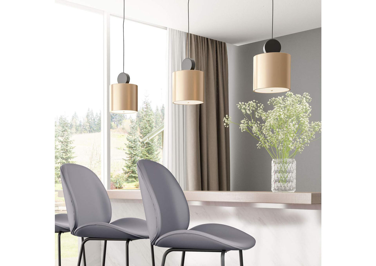 56107 Myson Ceiling Lamp Gold & Black