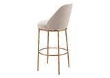 110271 Nordhavn Swivel Barstool Beige & Gold