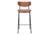 110260 Charon Barstool (Set Of 2) Vintage Brown