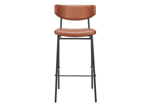 110260 Charon Barstool (Set Of 2) Vintage Brown