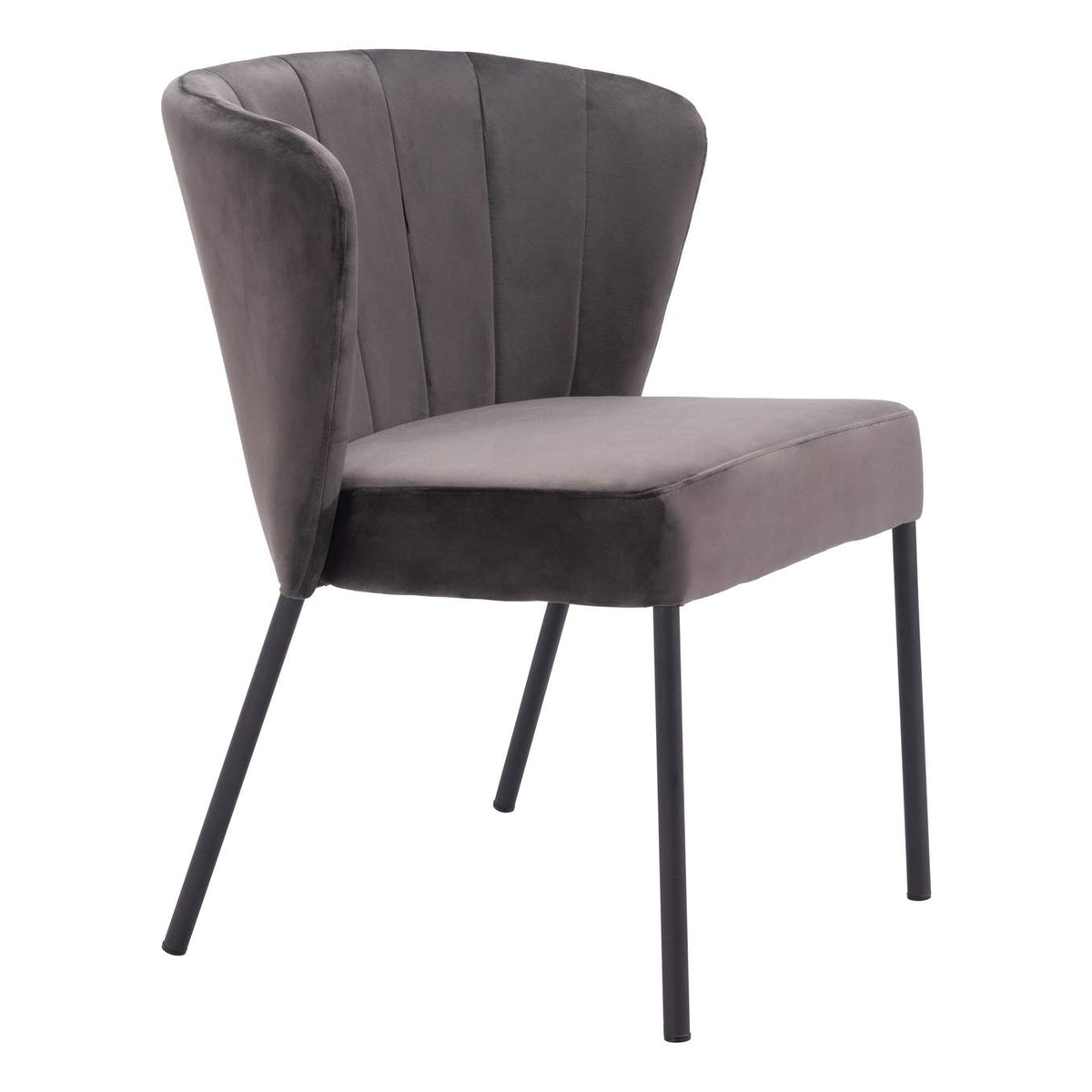 109679 Aimee Dining Chair (Set Of 2) Gray