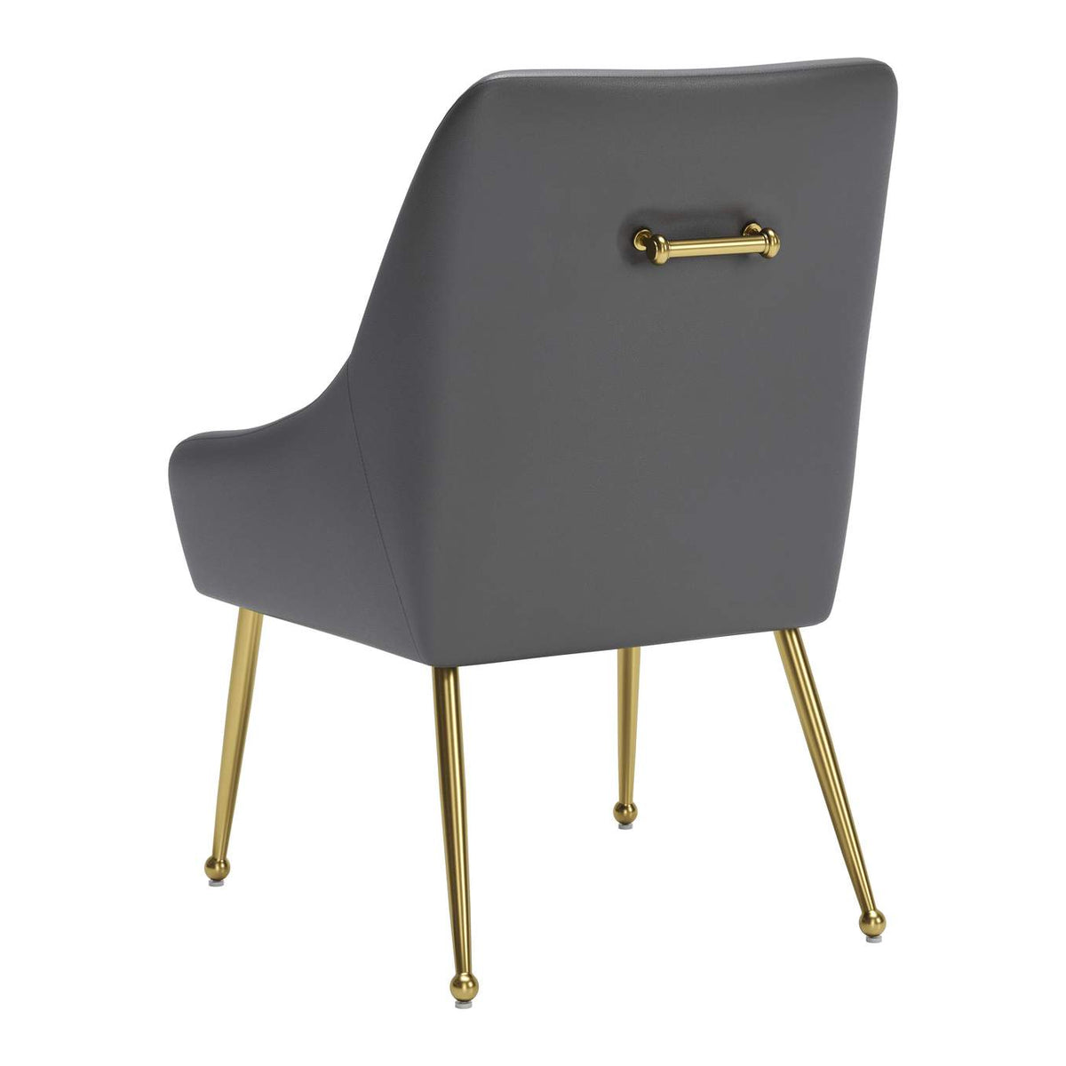 109713 Maxine Dining Chair Gray & Gold