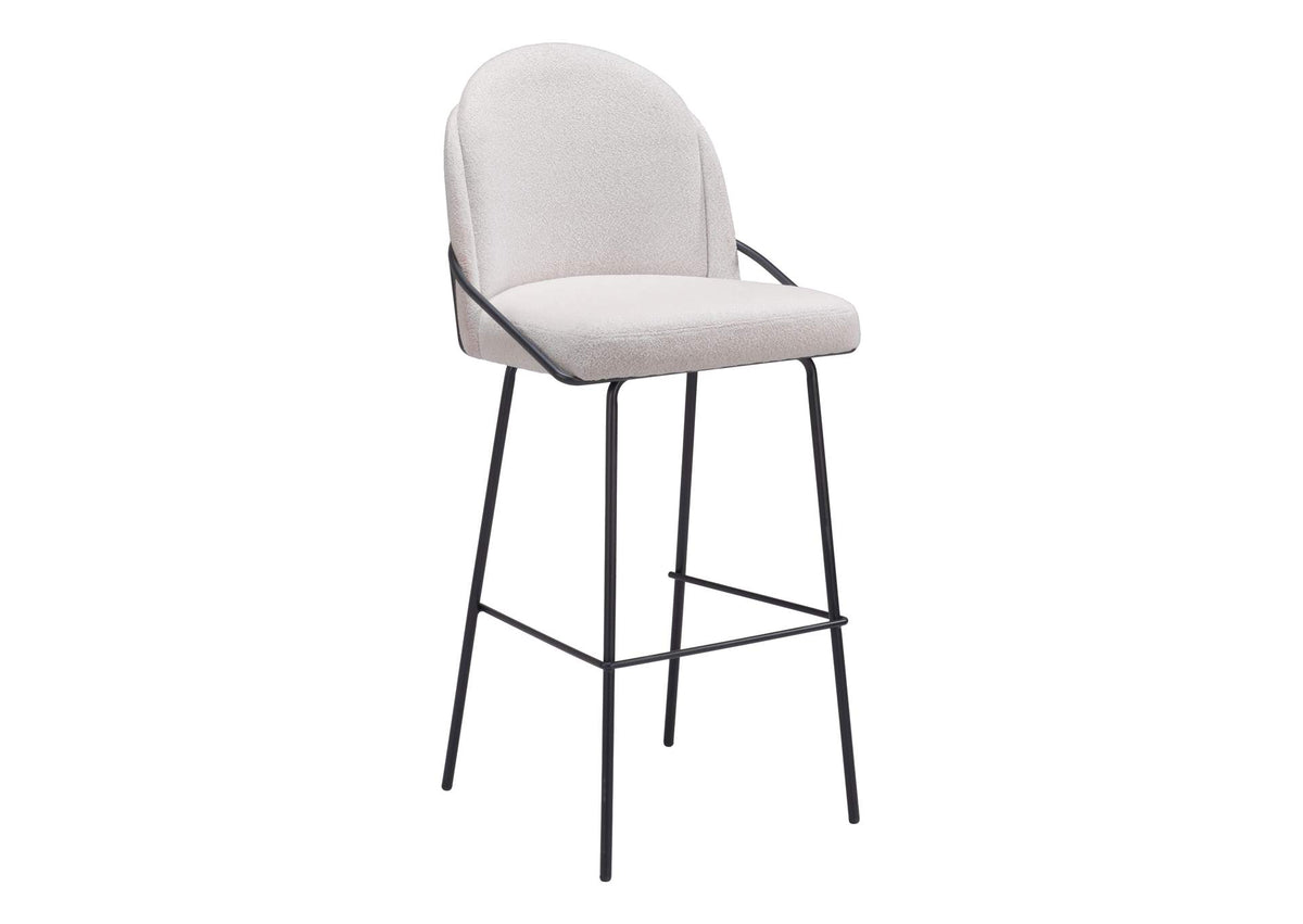 109969 Jambi Barstool (Set Of 2) Ivory