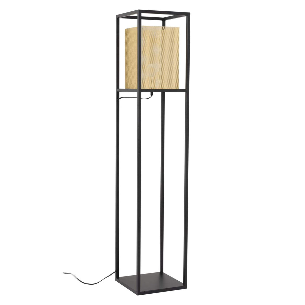 56130 Yves Floor Lamp Gold & Black
