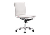 215219 Lider Plus Armless Office Chair White