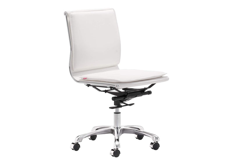 215219 Lider Plus Armless Office Chair White