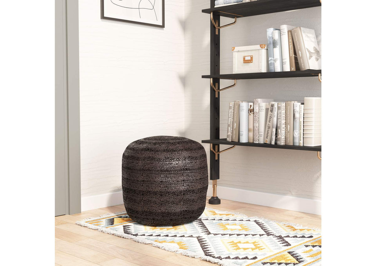 109219 Lillian Ottoman Black