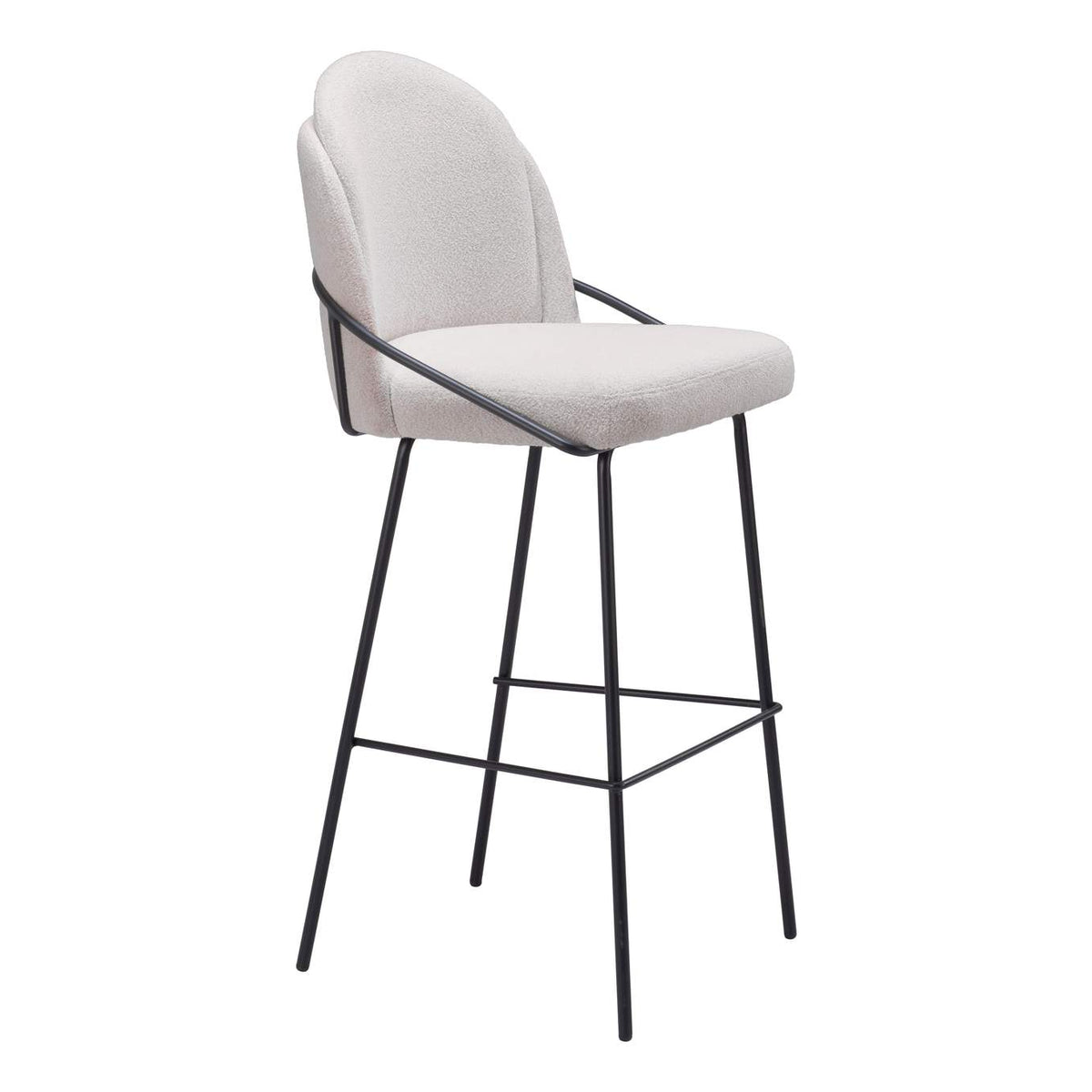 109969 Jambi Barstool (Set Of 2) Ivory