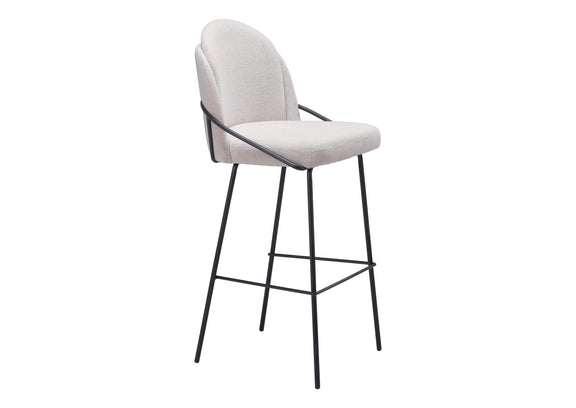 109969 Jambi Barstool (Set Of 2) Ivory