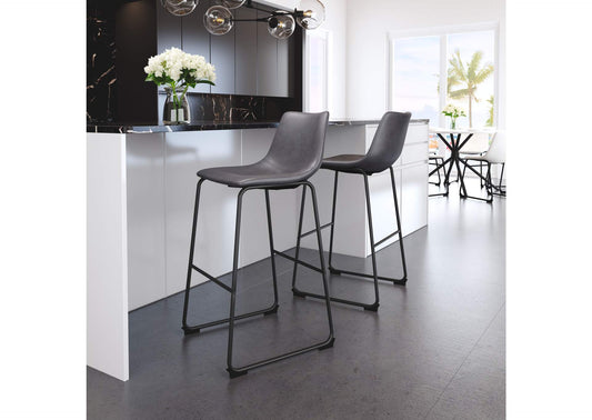 109327 Smart Barstool (Set Of 2) Charcoal