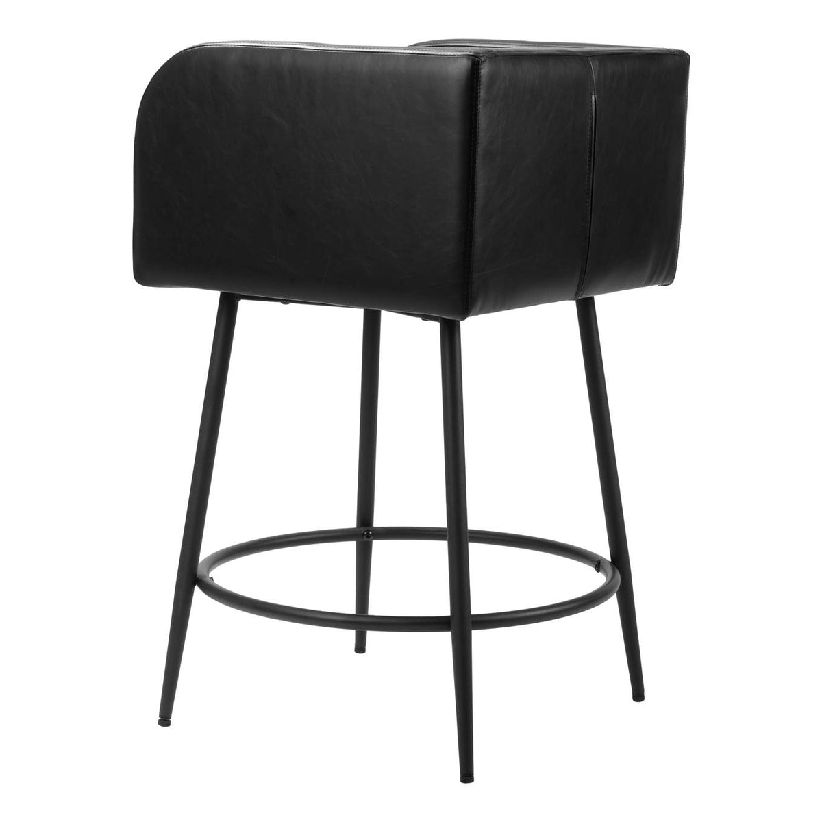 110062 Horbat Counter Stool (Set Of 2) Black